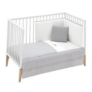Jgo 2 Pcs.colcha I-v. Cuna 70 Forest Gris 70x140x3 Cm - Cambrass