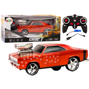 Coche de Control Remoto 1:18 Drift 360 Luces y Sonidos Rojo