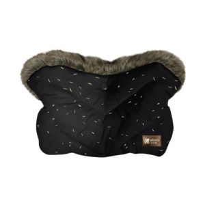 Guantes de invierno Kikkaboo Luxury Fur Confetti Negro