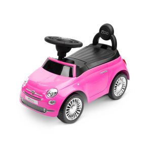 Correpasillos Coche de juguete para niños Fiat 500 de Toyz: diseño italiano y calidad excepcional para horas de diversión-Rosa