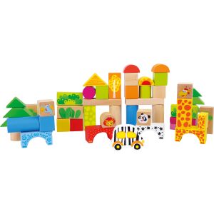 Juego de construcción Zoo - 50 piezas