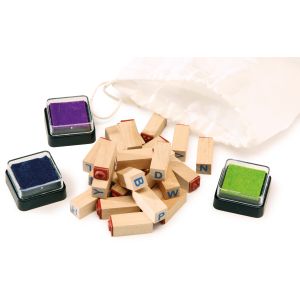 Juego de tampones con Letras - A partir de 3 años