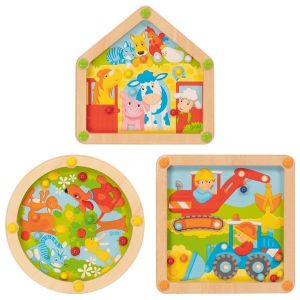 Juego de habilidad, obra, jardín, granja