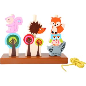 Juego para ensartar Animales del Bosque - 18 meses y +