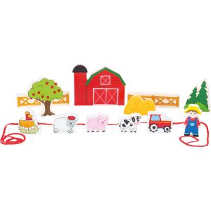 Juego de Enhebrar - La Granja - 3 años +