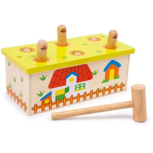 Juguete de madera con Martillo Dale al gusano