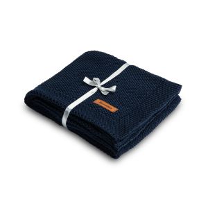 Manta Tejida color Navy  80 x 100 cm - imagen 2