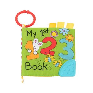 Libro educativo de tela con mordedor 123