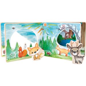 Libro de madera Interactivo Paisaje del Bosque