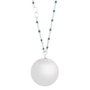 Llamador de ángeles Fine Plata/Azul Proudmama