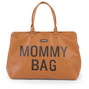 Bolso de maternidad Mommy Bag Marrón Efecto Piel , Childhome