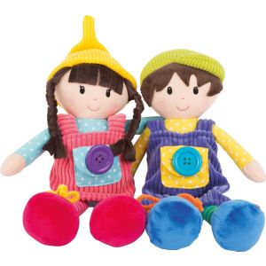 Muñecos de tela Noah y Emma 