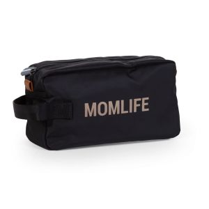 Bolsa Neceser MomLife Negro Letras Doradas , Childhome