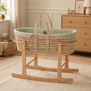 Moisés de Bebé Orgánico Sage Clair de Lune – Materiales Sostenibles y Colchón de Bambú