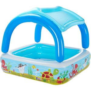Piscina Hinchable Infantil con Parasol Animales Marinos , Bestway
