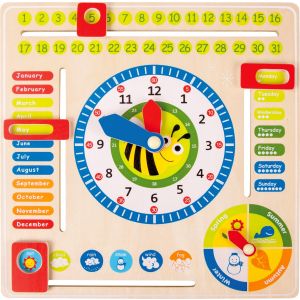 Pizarra de Aprendizaje en Inglés - Fechas y Horas