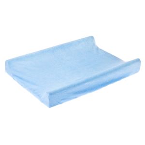 Funda con banda Elástica para cambiador de Bebé  70 x 50 cm , Tejido Toalla-Azul