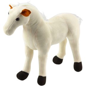 Peluche Caballo Blanco 40 x 37 cm - Colección Nueva Fauna - imagen 2
