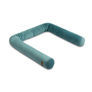 Protector en Rulo para Cuna – 200 cm – Tejido Aterciopelado y Relleno Antialérgico-Verde