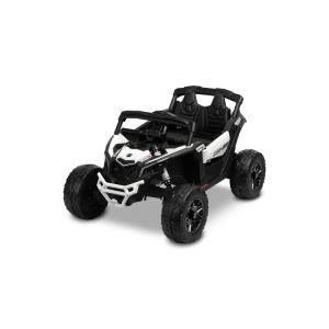 Vehículo Eléctrico Infantil Maverick - Potencia y Aventura para Niños de 3 a 8 Años-Blanco