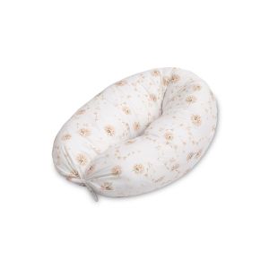 Almohada de Embarazo XL Dandelions Beige - Soporte Total para Maternidad y Lactancia
