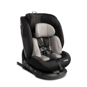 Silla de Coche Azure i-Size (40-150 cm) – Grupos 0+/1/2/3 – Giratoria 360° con ISOFIX y Top Tether gris