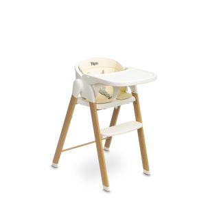 Silla Alta Triplo 3 en 1 Beige – Silla Multifuncional para Niños