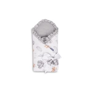 Saco Arrullo para Bebé de Muselina 75x75 cm – Doble Cara con Relleno Hipoalergénico – Teddy Grey