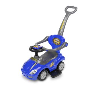 Correpasillos 2 en 1 Race Car con Sonidos para Niños de 12 a 36 Meses – Con Asa, Barrera y Espacio de Almacenaje-Azul - imagen 2