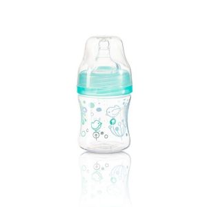 Biberón Anticólicos BabyOno de Boca Ancha 120ml - Alimentación Segura y Cómoda-Menta