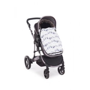 Saco universal cubrepies para silla de paseo Snow Forest Blanco, Kikkaboo