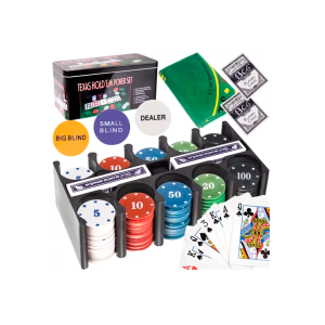 Juego de Poker Malatec TEXAS 23539 con 200 Fichas