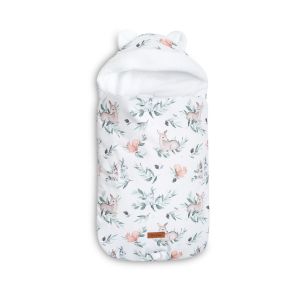 Saco para Capazo y Sillas de Grupo 0 , Ciervos Blancos . Muy calentito. Con Orejas