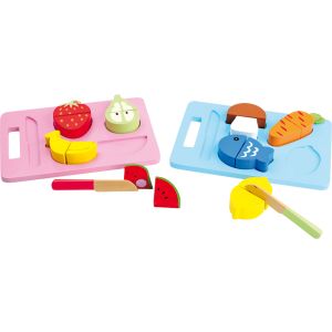 Tablas coloridas aprender a cortar alimentos , Set de 2