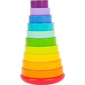 Juego de Torre de apilar y encajar Arcoíris
