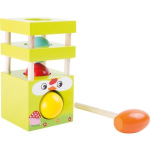 Torre para golpear Gallina , Juguete de Madera