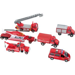 Vehículos en Miniatura Bomberos - 8 piezas