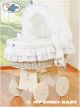 Cuna Moisés de Mimbre con Capota – Modelo Little Angel en Blanco - imagen 2