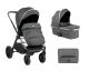 Carrito de bebé 2en1 con capazo Tiffany Gris Oscuro