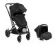 Carrito de bebé 3en1 asiento transf. Alba Negro