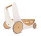 Andador-carrito de madera Kinderfeets en blanco para primeros pasos