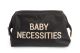 Bolsa Neceser Baby Necessities Negra Letras Doradas  , Childhome