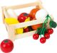 Caja de frutas y verduras Mercado semanal , Juguete de madera