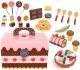 Caja de madera con Dulces y tarta para cortar