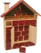 Calendario de Adviento de madera Casita invernal