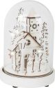 Campana brillante Pueblo de invierno , madera y vidrio