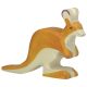Figura de madera Canguro Pequeño Holztiger - imagen 2