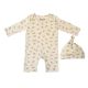 Set Bebé Orgánico Recién Nacido con Gorro – Algodón GOTS Suave 0-3 Meses | Clair de Lune