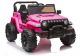 Jeep Eléctrico para Niños CH9956 Rosa con 2 Motores, 12V y Control Remoto