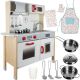 Cocina de Madera Kruzzel con Iluminación LED y Accesorios: Juego de Rol Educativo